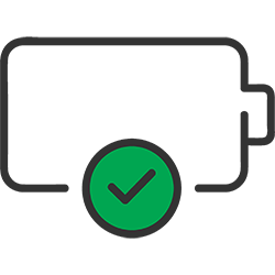 Golf cart battery care icon